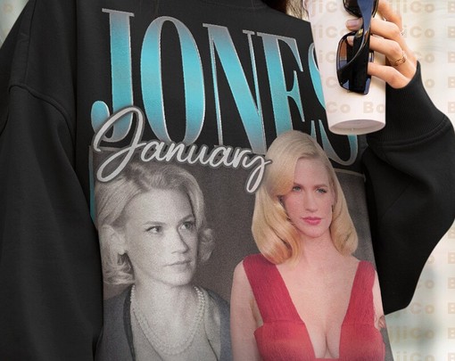 January Jones Vintage Retro Sweatshirt as Betty Draper Homage - Movie Character Shirts - Image 4
