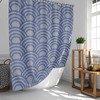 Japanese Coastal Beach Shower Curtain Set | Ocean Theme Bath Decor | Housewarming Gift