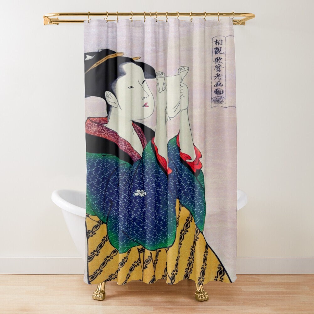 Japanese Shower Curtain | Vintage Asian Decor | Zen Print Japanese Design | Perfect Bathroom Accessory - Image 2