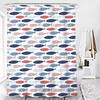 Japanese Style Ocean Fish Shower Curtain | Colorful Underwater Bathroom Decor | Home Set
