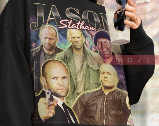 Jason Statham Retro Sweatshirt - Classic Movie T-shirts for Men - Image 4