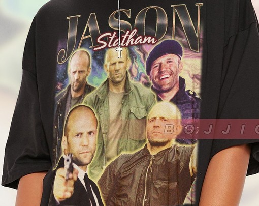 Jason Statham Vintage Tee, The Transporter Homage Shirt, Action Movie Fan Tees, Crank Retro Sweater - Image 2