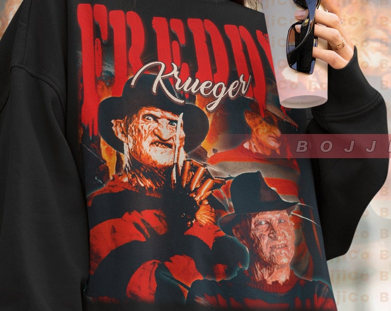 Jason Voorhees Friday the 13th Sweater - Vintage Horror Movie T-Shirt, Nightmare Halloween Sweatshirt - Image 4