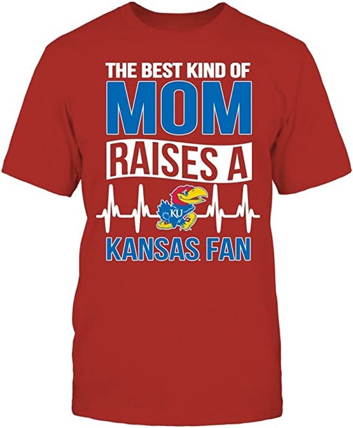 Jayhawks Mom Kansas Jayhawks Shirt - NCAA College Shirts for Women