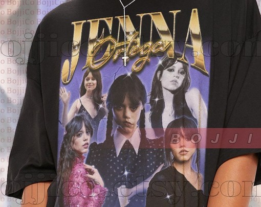 Jenna Ortega Movie Shirts, Jenna Marie Ortega Jane Virgn Tshirt, Stuck Middle Retro 90s Sweater - Image 2