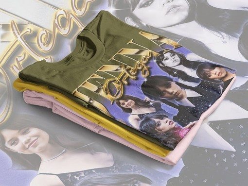 Jenna Ortega Movie Shirts, Jenna Marie Ortega Jane Virgn Tshirt, Stuck Middle Retro 90s Sweater - Image 4