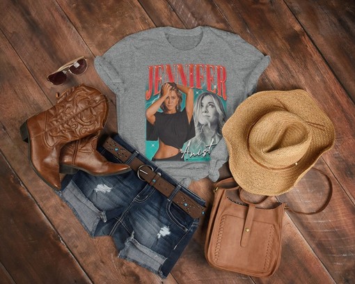 Jennifer Aniston Vintage T-Shirt Collection featuring Jennifer Aniston, Courteney Cox, Lisa Kudrow, Matt LeBlanc - Image 3