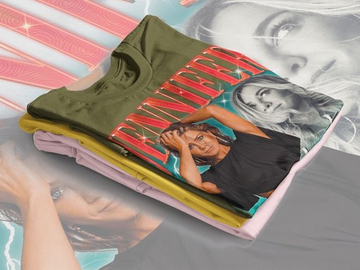 Jennifer Aniston Vintage T-Shirt Collection featuring Jennifer Aniston, Courteney Cox, Lisa Kudrow, Matt LeBlanc - Image 4