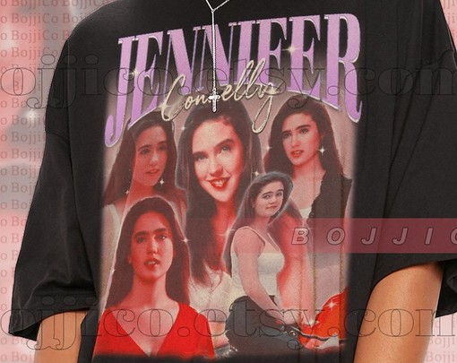 Jennifer Connelly Movie Shirts, Jennifer Connelly Vintage Shirt, Homage Shirt Retro 90s Tee, Jennifer Connelly Fan Gift - Image 2