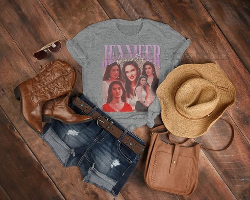 Jennifer Connelly Movie Shirts, Jennifer Connelly Vintage Shirt, Homage Shirt Retro 90s Tee, Jennifer Connelly Fan Gift - Image 3