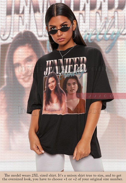Jennifer Connelly Movie Shirts, Jennifer Connelly Vintage Shirt, Homage Shirt Retro 90s Tee, Jennifer Connelly Fan Gifts - Image 2