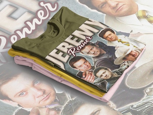 Jeremy Renner Hawkeye Retro 90s Sweater, MCU Fan Tees, Retro Shirt, Retro Film Tshirt - Image 3