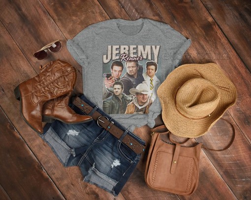 Jeremy Renner Hawkeye Retro 90s Sweater, MCU Fan Tees, Retro Shirt, Retro Film Tshirt - Image 4