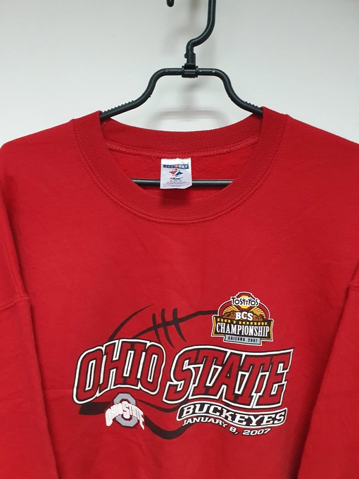 Jerzees Ohio State Buckeyes NCAA Red Pullover Sweatshirt with Full Size Gifts for NCAA Fans - Image 2