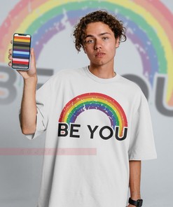 Jesus Loves Me LGBTQ+ Unisex Tee, Human Rights Rainbow Symbol T-Shirt, Guncle Pride Months Tshirt