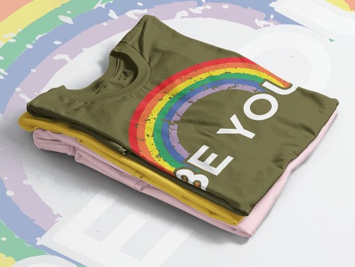Jesus Loves Me LGBTQ+ Unisex Tee, Human Rights Rainbow Symbol T-Shirt, Guncle Pride Months Tshirt - Image 4