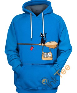 Jiji Cat All Over Print 3D Hoodie