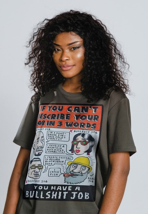 Job Meme Shirts, If You Can't Describe Your Job In 3 Words Unisex Shirts, You Have A Bullshit Job