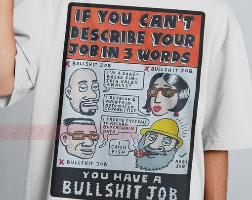 Job Meme Shirts, If You Can't Describe Your Job In 3 Words Unisex Shirts, You Have A Bullshit Job - Image 2