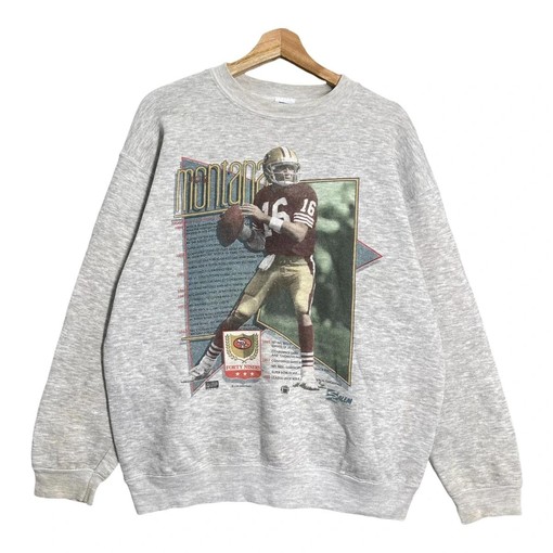 Joe Montana Story Games Vintage Style 90s NFL Sweatshirt T-shirt - Ideal Gift for Fans - Vintage NCAA Shirts