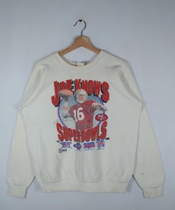 Joe Montana Vintage Style NFL Super Bowl 1990 Sweatshirt T-shirt - Ideal Gift for NFL Fans