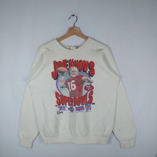 Joe Montana Vintage Style NFL Super Bowl 1990 Sweatshirt T-shirt - Ideal Gift for NFL Fans
