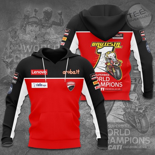 Join Aruba.It Racing with 3D Hoodie for MotoGP Fans