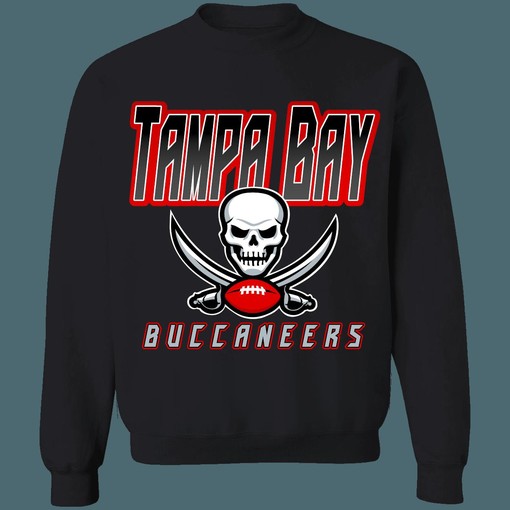 Join the Dark Side with this Tampa Bay Buccaneers BLACKOUT Retro NFL American Football Lover Sweatshirt Hoodie - Image 2