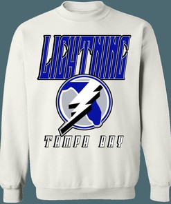 Join the Old School Charm with Tampa Bay Lightning Retro 90's NHL Sweatshirt Hoodie T-Shirt for Hockey Lovers