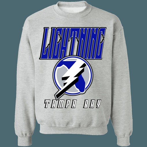 Join the Old School Charm with Tampa Bay Lightning Retro 90's NHL Sweatshirt Hoodie T-Shirt for Hockey Lovers - Image 2
