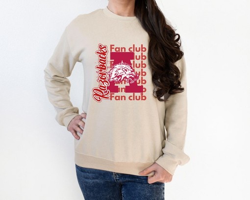 Join the Razorbacks Fan Club with This Arkansas Football Sweatshirt, NCAA Shirts for Men - Image 3