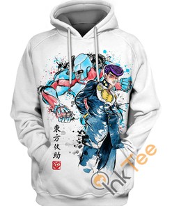 Jojo's Bizarre Adventure Josuke 3D Hoodie - Men's All Over Print Zip Up Hoodies