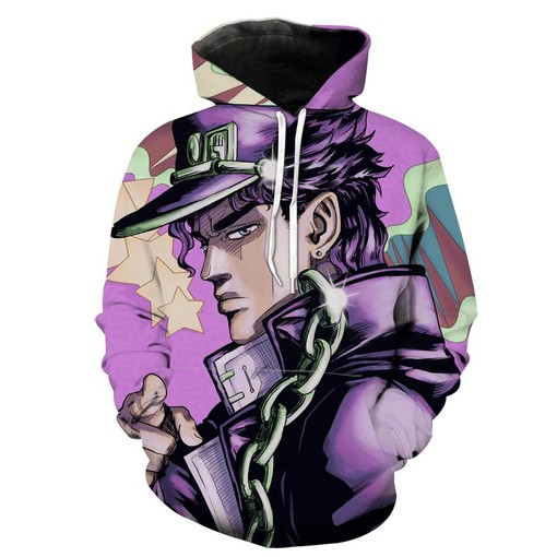 Jojo's Bizarre Adventure Jotaro 3D Hoodie - Men's All Over Print Hoodies