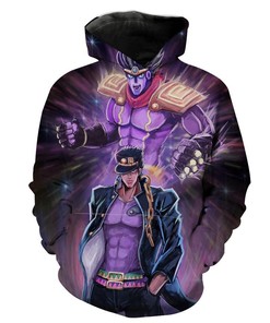 Jojo's Bizarre Adventure Star Platinum 3D Hoodie - Men's All Over Print Zip Up Hoodies