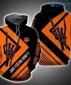 Just Send It Clemson Tigers 3D Hoodie All Over Print for Fans