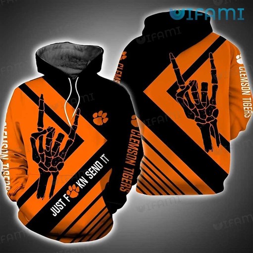 Just Send It Clemson Tigers 3D Hoodie All Over Print for Fans