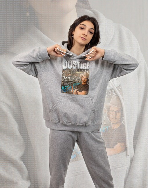 Justice for Johnny Depp Longsleeve, Supporting RottenBorn Lawyer Gift - Image 2