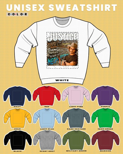Justice for Johnny Depp Longsleeve, Supporting RottenBorn Lawyer Gift - Image 3