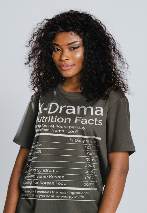 K-Drama Nutrition Facts Unisex Tee - Korean Drama Gift