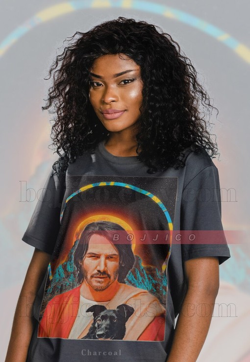 KEANU REEVES God Shirt, The One Tee, Homage Tshirt, Retro Cyberpunk Movie, Movie Fans Gifts - Image 4