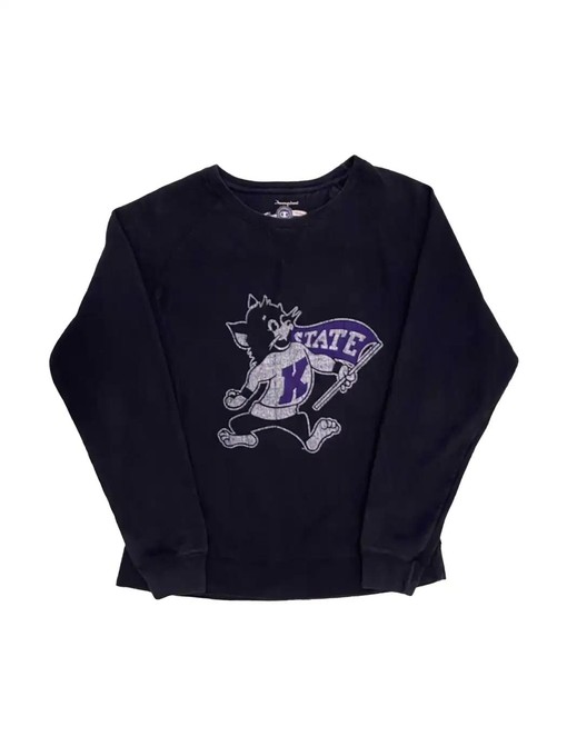 K-State University Vintage Style T-Shirt Sweatshirt for Sports Fans