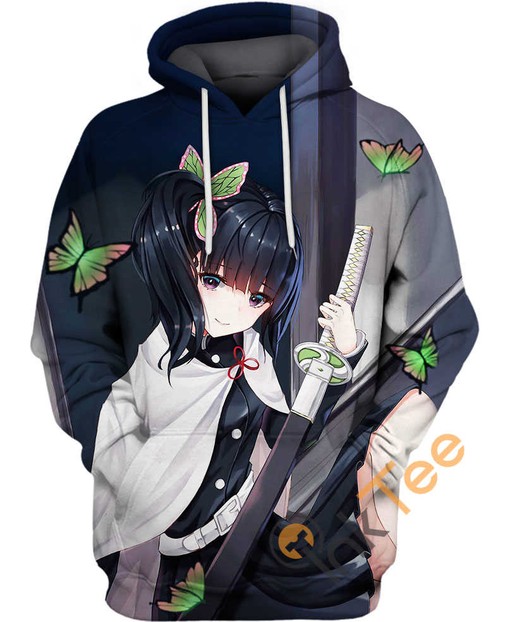 Kanao Tsuyuri Demon Slayer Quote All Over Print 3D Hoodie