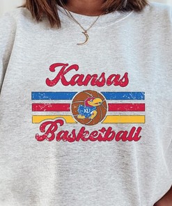 Kansas Basketball Jayhawk Crewneck Sweatshirt with Mens Sport Shirts, Represent Your Team