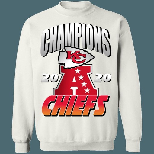 Kansas City Chiefs 2020 AFC Champions NFL American Football Lover Sweatshirt Hoodie with Classic Design - Image 4