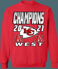 Kansas City Chiefs 2021 AFC West Division Champions Retro NFL American Football Sweatshirt Hoodie