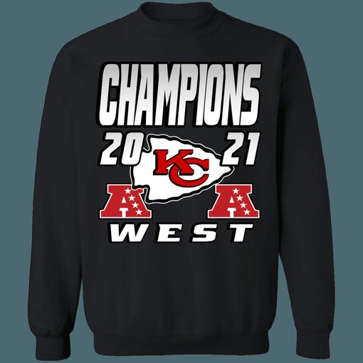 Kansas City Chiefs 2021 AFC West Division Champions Retro NFL American Football Sweatshirt Hoodie - Image 3