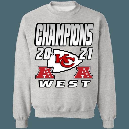 Kansas City Chiefs 2021 AFC West Division Champions Retro NFL American Football Sweatshirt Hoodie - Image 4