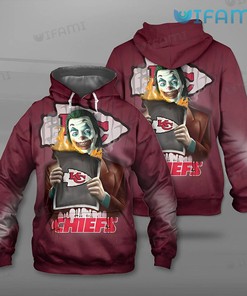 Kansas City Chiefs 3D Hoodie with Classic Red White Logo and All Over Print Design for Fans