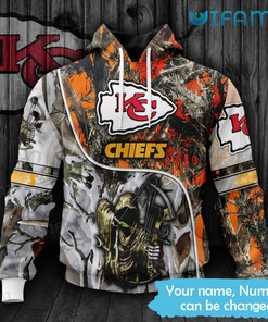 Kansas City Chiefs Camo Hunting Hoodie with 3D Design All Over Print