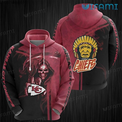 Kansas City Chiefs Field Football Helmet Sketch 3D Hoodie: Show Your Team Spirit!
